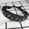 Pulsera Exótica Nueva Pulsera Creativa Europea y Americana Tejida a Mano Cuerda de Algodón Cáñamo y Cuero de Vaca Pulsera Original