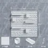 Tablero de Almacenamiento de Cocina Montado en la Pared Sin Taladro, Tablero Perforado Extra Grande, Autoadhesivo, Estante Sin Taladrar, Solución de Almacenamiento en la Pared del Baño