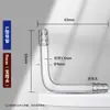 Tubo pequeño de vidrio para uso en laboratorio, tubo guía de aire en ángulo recto, tubo doblado de vidrio de 120 grados, química de secundaria punta de 45/60/90 grados
