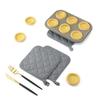 Almohadilla aislante térmica de algodón engrosada recubierta de tela plateada, almohadilla anti-olla caliente, almohadilla para placa, guantes para horno microondas, almohadilla para olla, venta al por mayor transfronteriza en stock