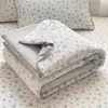 2026 Nuevo Modelo Clase A Sensation de Nube Doble Capa Gasa 7A Funda para Cama Individual, Funda para Cama Individual, Colcha de Verano, Colcha para Aire Acondicionado, Juego de Cuatro Piezas