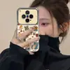 Adequado para capa de celular vivox300pro, estilo feminino de alta qualidade x200ultra silicone anti-queda moda design floral animal