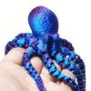 Pulpo de impresión 3D transfronterizo, juguete de articulaciones móviles, colección de pulpos, calamar, adornos para pecera, pulpo