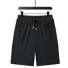 (Exclusivamente para Ventas Transfronterizas) Pantalones Cortos Deportivos de Seda de Hielo de Alta Calidad para Hombre, Pantalones Deportivos Casuales Sueltos de Aire Acondicionado, Populares Más Vendidos