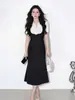 [En Stock] 2026 Nuevo Vestido Francés Elegante de Moda Adelgazante de Verano Lujo Ligero Nicho Diseño Único para Mujer