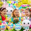 Conjunto de Balões Novos de Páscoa Transfronteiriço Happy Easter Festa de Feriado Forma de Coelho Balão de Filme de Alumínio