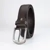 Cinto de Couro Versátil para Homens de Meia-idade e Jovens, Resistente ao Desgaste, Durável, com Fivela, para Moda Business