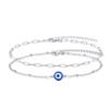 AliExpress joias transfronteiriças pulseira olho do diabo boêmia corrente tipo clipe de papel versátil conjunto de pulseiras de camada dupla