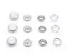 Atacado de Fábrica Múltiplas Especificações Botões de Metal de Cinco Garras para Roupas de Bebê, Botões Coloridos Vazados, Acessórios para Vestuário, Botões de Metal