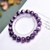Pulsera de Amatista Natural, Pulsera Morada Soñadora de Círculo Único para Mujer, Regalo de Moda con Cristal para Estudiantes, Cristal de Donghai