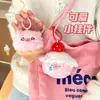 Nuevo Lindo Colgante de Peluche de Cerdo Cono Corazón de Niña Muñeco de Pastel Fresa Moco Rosa Muñeco de Cerdo Colgante Pequeño