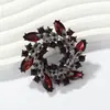 Broche de Bauhinia Totalmente Ecológico para Mujer, Exquisita Guirnalda de Corsage de Alta Gama Resistente Incrustada de Diamantes Pin para Accesorios de Ropa