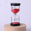 Arena Negra Creativa Seleccionada Cuidadosamente para Venta al por Mayor Reloj de Arena Temporizador para Cepillado de Dientes Infantil Combinación de Soportes Adornos Grabados y Estampados