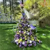 Arranjo de Flores de Simulação Arte em Papel Borboleta Decoração Tridimensional Cerimônia de Casamento Salão de Exposição em Shopping Janela de Exibição Arranjo Estético Jardim de Monet Cascata de Rosas