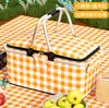 Canasta de Picnic, Equipo de Picnic Plegable, un Juego Completo de Artículos Esenciales para Salidas de Primavera, Camping al Aire Libre, Caja de Almacenamiento Aislada, Canasta de Transporte