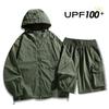 Roupas de Proteção Solar para Homens e Mulheres, Com Capuz, Tendência de Verão, Anti-UV, Seda Gelada, Respirável e Leve, Roupas de Proteção Solar, Jaqueta Respirável