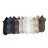 Calcetines de Primavera y Verano Calcetines Cortos para Hombre Color Caramelo Calcetines Bajos Tipo Barco Lindos Delgados Estilo Japonés Calcetines Deportivos Calcetines a Rayas Verticales de Diamante