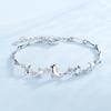 Nova Moda Estilo Coreano Pulseira de Golfinho com Cristal Azul Cravejada de Diamantes Feminina Pulseira de Temperamento para Senhoras Presente de Dia dos Namorados Joia de Mão