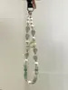 Cristal de Cabello Negro Amatista Natural Aventurina Amazonita Qiaoen para Atraer Riqueza, Regalo para Ancianos, Regalo para Mejores Amigas, Cadena para Teléfono Móvil al por Mayor