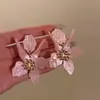 Brincos de Franja Flor de Fada Super Design de Nicho Moda Simples Exquisitos Doces Estilosos Versáteis Estilo de Férias Brincos