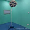 Lâmpada cirúrgica LED sem sombra tipo teto cinco furos lâmpada cirúrgica lâmpada de inspeção vertical de cabeça única operação manual lâmpada de cinco furos