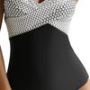 Bikini de una pieza sexy con escote en V cruzado en el pecho sin tirantes y espalda descubierta, nuevo estilo europeo y americano 2025, comercio exterior transfronterizo Amazon