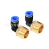 Cotovelo Rosqueado Externo Conector Rápido Pl8-02Pl10-03Pl12-04 Conector Pneumático Engate Rápido Componente Pneumático 01