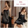 Qiruo novas roupas íntimas femininas confortável peito pad empurrar para cima emagrecimento low-cut nightdress vestido exterior home wear terno 4078
