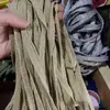 Fita Espessada de Camada Dupla de 1 cm com Fios Dourados e Prateados, Fios Metálicos Dourados e Prateados, Fita de Borda Trançada para Decoração de Roupas