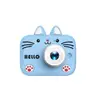Cámara digital para niños, cámara para estudiantes, juguete de regalo, cámara deportiva HD de dibujos animados de gato, cámara simple y doble