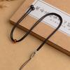 Cuerda de carga alta de jade tejida a mano con bobina simple ajustable, colgante de joyería de cera de abejas, collar de cuerda roja, colgante de cuerda
