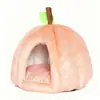 Casa para Gato Mascota Calabaza Invierno Cálida Engrosada Cojín de Cerramiento Completo Todas las Estaciones Suministros Famosos en Internet