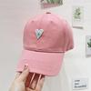 Gorra de Béisbol Love para Niña Talla Grande Cabeza Grande Gorra de Copa Suave Cara Redonda Cara Cuadrada Usable Estilo Coreano Sombrero Lindo de Moda