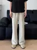 Pantalones Casuales para Hombre con Cordón de Cinta, Novedad Primavera/Verano 2024, Corte Holgado, Ligeros, Ligeramente Acampanados para el Trayecto