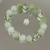 Pulsera Floral Freesia Limón Explosiones Súper Hada Blanco Verde Pulsera Floral Novia Estudiante