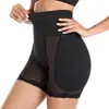 Pantalones de control de abdomen para mujer, diseño de frente plano, levanta glúteos y realza caderas, con forro de malla para transpirabilidad, de cintura alta, y disponibles en tallas grandes