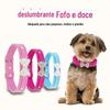 Em estoque Coleira para animais de estimação Simples Bonito Strass Gravata borboleta Grande Cachorro Corda para cachorro Gato Cachorro Simples Anel de pescoço