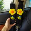 Dibujos animados fruta coche asiento de coche cinturón de seguridad almohadilla para el hombro piña fresa melocotón cinturón de seguridad cubierta protectora personalidad creativa