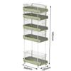 Cozinha Gap Armazenamento Rack Piso Multi-camada Ultra-estreito 18cm Carrinho Geladeira Gap Rack Parede 20cm Rack Side Storage Rack