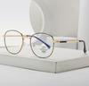 Montura de gafas de aleación moderna, tallada, con combinación, ultraligera, moderna, para jóvenes, con protección contra la luz azul, ideal para correr, informal, duradera y explosiva 72550