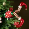 Decoraciones para Árbol de Navidad de Producto Nuevo Transfronterizo Regalos Creativos Piernas de Elfo Navideño Ramas de Árbol Decoraciones de Atmósfera