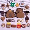 Nueva Gorra de Caricatura Capibara Capibara Taza de Agua Decorativa Parche de Pegamento Suave Pinza para el Cabello de PVC Parche de Pegamento Accesorios para Joyería DIY