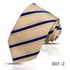 Corbata Rayada para Hombre Camisa Profesional de Negocios de Alta Gama Azul Azul Marino Anudada a Mano Corbata de 8cm Shengzhou Lista para Enviar