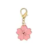 Colgante de Lazo de Aleación Flor de Cerezo Cierre Universal DIY Ropa Llavero Bolso Collar Pendiente Accesorios