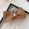 Pinza para el cabello con lazo de doble cara Estilo coreano Versátil Nicho Suave Moderno Nuevo Ins Temperamento Aclarador de cabello para niñas
