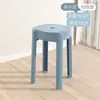 Taburete de plástico para uso doméstico, banco redondo engrosado, apilable, adecuado para mesas de comedor, extra grueso, resistente y duradero, silla alta