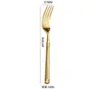 Acero Inoxidable 304 Vajilla Occidental Cuchillo, Tenedor, Cuchara de Estilo Romano, Cuchara de Servir, Espátula para Pasteles, Cuchillo para Mantequilla, Utensilios de Servicio para Restaurante