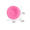 Molde de silicona para marco de fotos de cabeza de dama, estilo europeo retro en relieve, decoración de pastel de fondant de chocolate, herramienta para hornear