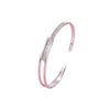 Pulsera de gipsófila nueva para damas Super Flash alta textura simple moda exquisita pulsera abierta de diamantes completos 2022