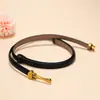 Cinturón de Cuero Genuino Nuevo para Mujer de Comercio Transfronterizo Moda Casual Versátil Cinturón para Pantalones de Gama Alta Nicho Cinturón de Accesorio Simple